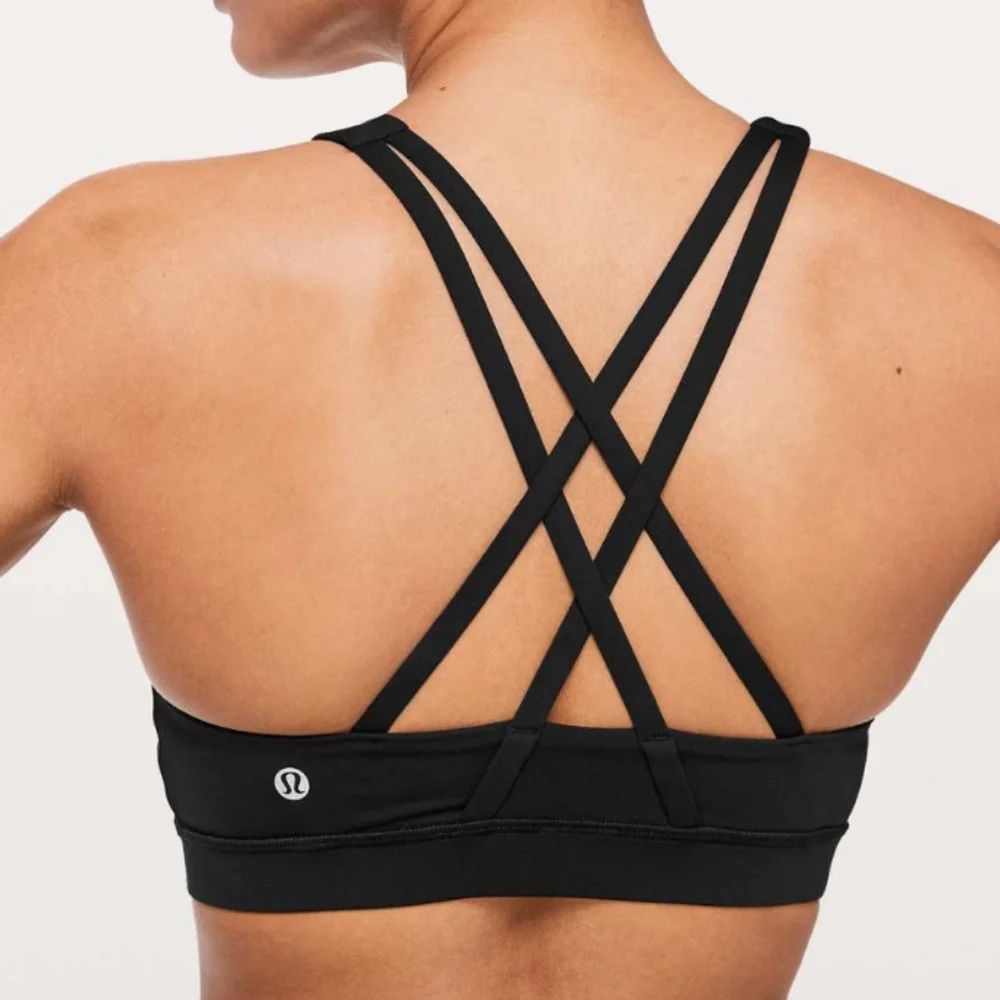 Lululemon Energy Bra *High Neck Black - Size 8 - Picture 5 of 11